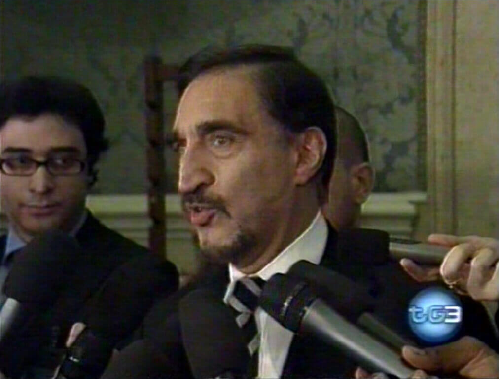 Andrea Cotticelli alla Camera dei Deputati per il Tg3 RAI intervista l’Onorevole Ignazio La Russa