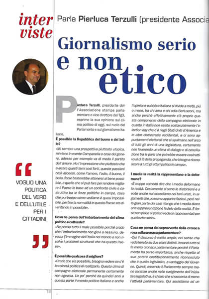 La Destra delle Libertà, n. 31 pagg. 18-19: Giornalismo serio e non etico