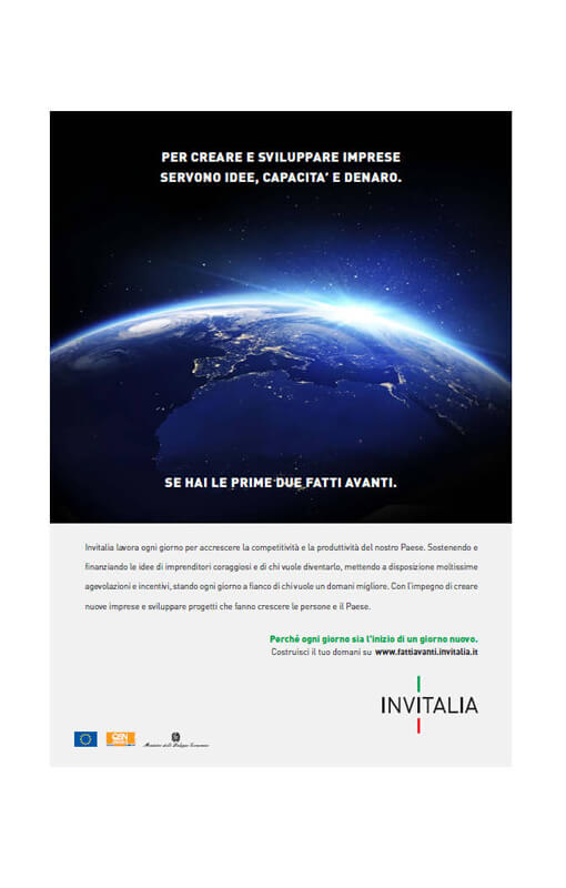 La campagna informativa promozionale di INVITALIA: Un Passo Avanti
