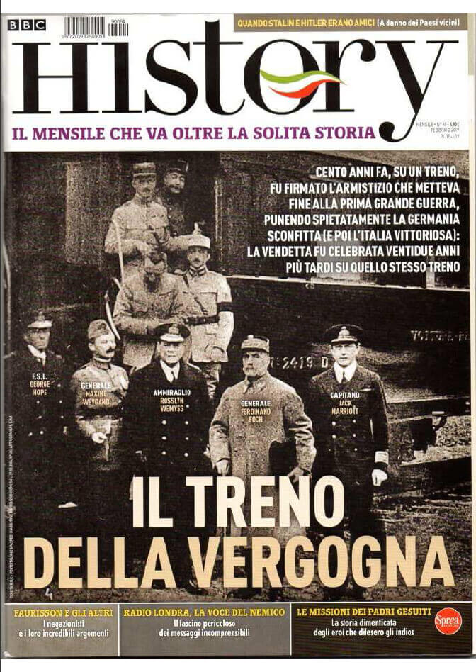 Copertina del numero di Febbraio 2019 del mensile BBC History Italia