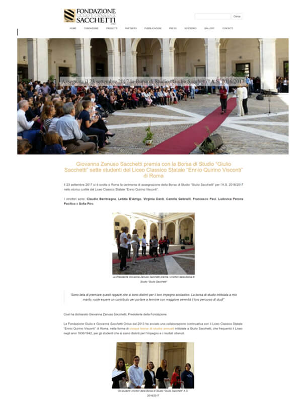 Borsa di Studio Liceo Visconti [23-09-2017]