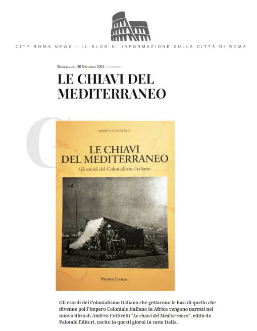 City Roma News - 30 Gennaio 2021: Le chiavi del Mediterraneo