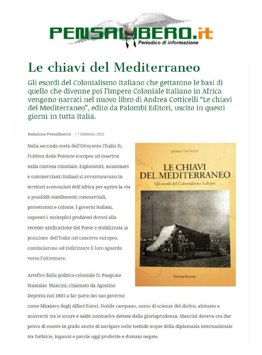 Pensalibero - 7 Febbraio 2021: Le chiavi del Mediterraneo