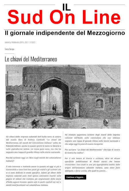 Il Sud On Line, 20 Febbraio 2021