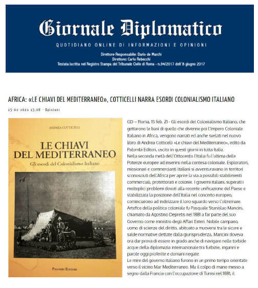 Giornale Diplomatico, 15 Febbraio 2021