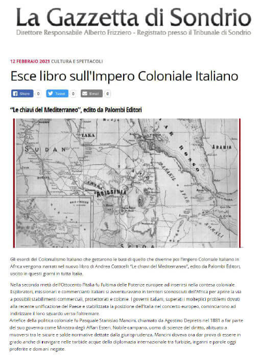 La Gazzetta di Sondrio, 12 Febbraio 2021