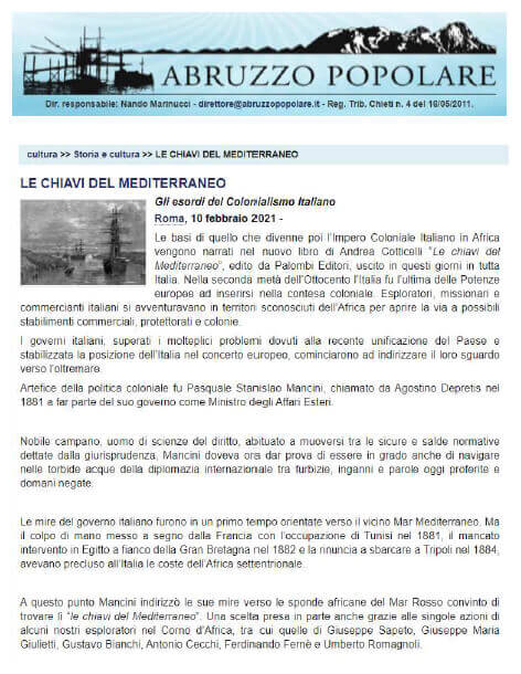 Abruzzo Popolare, 10 Febbraio 2021