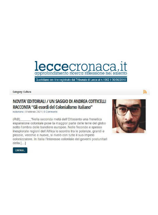 Lecce Cronaca, 8 Febbraio 2021