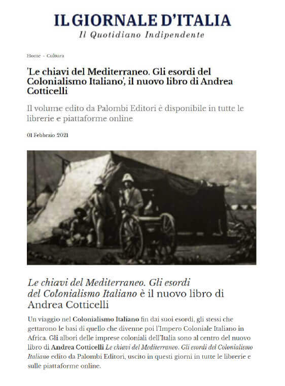 Il Giornale d’Italia, 1 Febbraio 2021