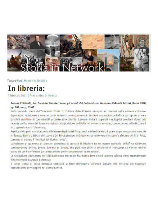 Storia in Network, 1 Febbraio 2021