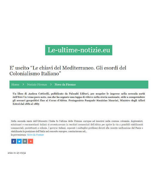 Le Ultime Notizie, 29 Gennaio 2021