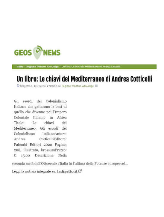 Geos News, 17 Gennaio 2021