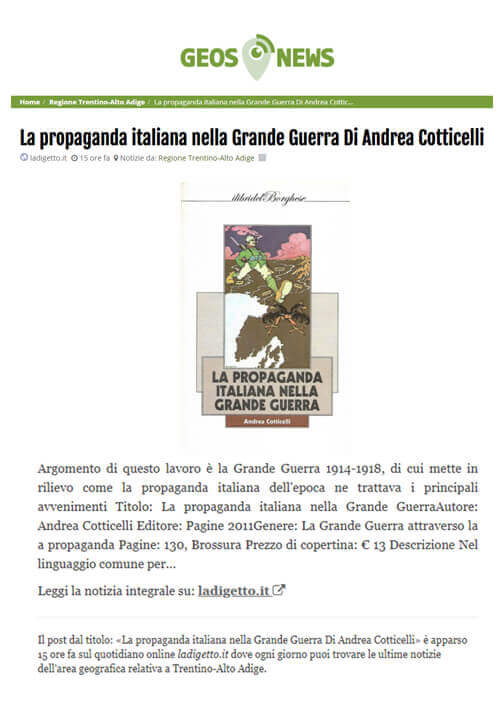 Geos News, 19 Febbraio 2020