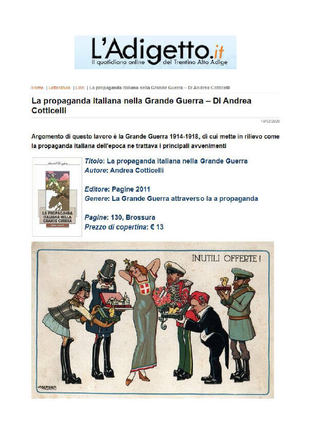 L’Adigetto, 19 Febbraio 2020