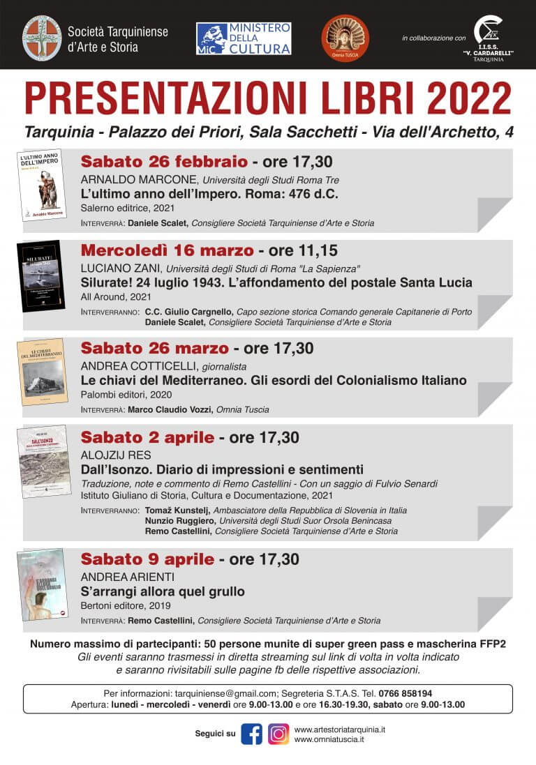Alla STAS il 26 marzo 2022 Andrea Cotticelli presenta il libro “Le chiavi del Mediterraneo”