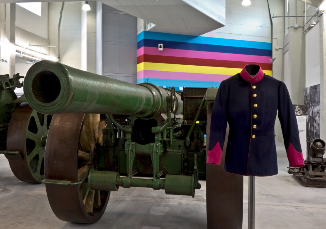 Una delle sale espositive del Civico Museo della Guerra per la Pace “Diego De Henriquez” di Trieste