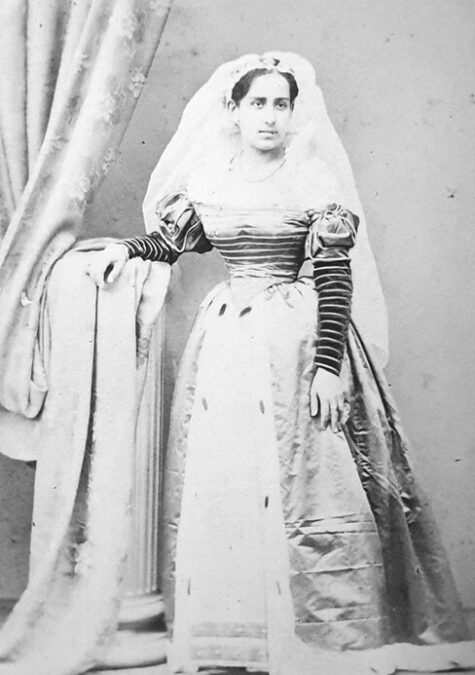 La Duchessa Vittoria Sforza Cesarini (1846-1932) in costume da Vittoria Colonna.(Foto Collezione di A. Cotticelli)