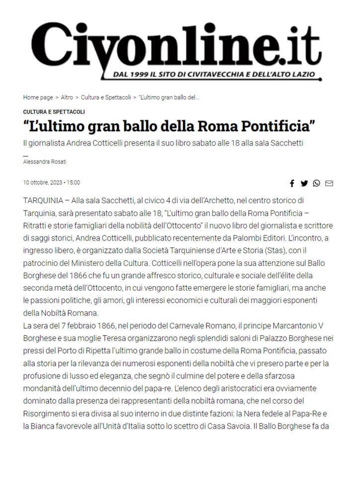 Civonline, 10 Ottobre 2023