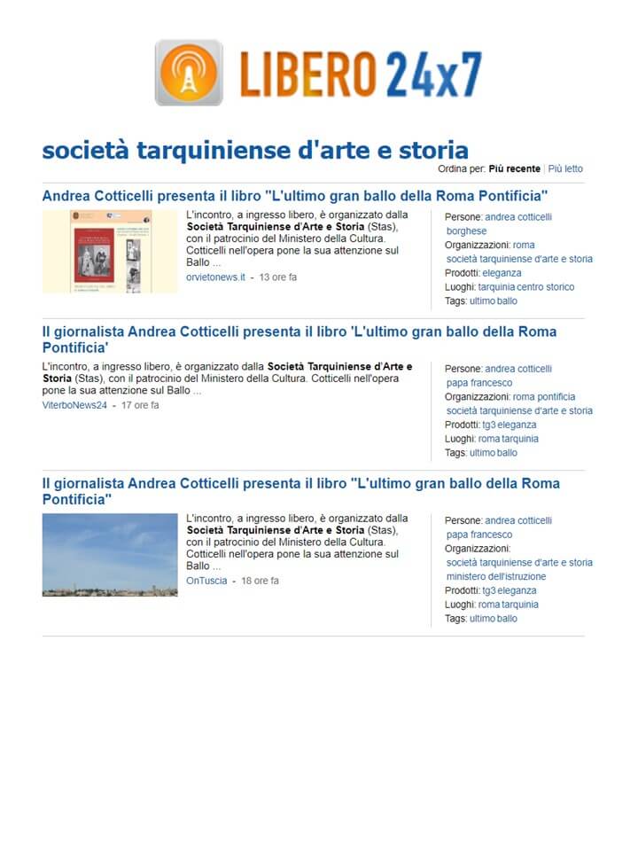 Libero 24X7, 10 Ottobre 2023