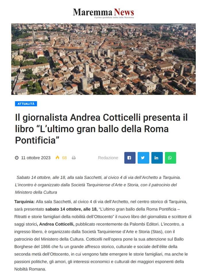 Maremma News, 11 Ottobre 2023