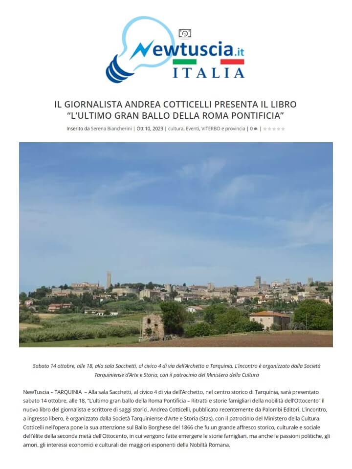 NewTuscia.IT, 10 Ottobre 2023
