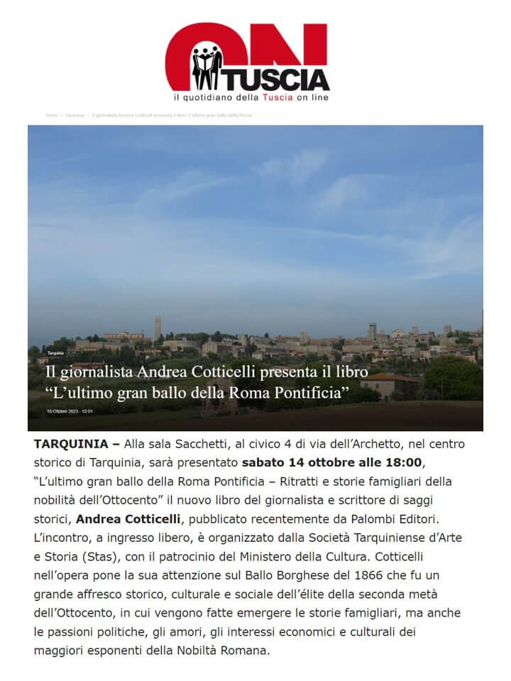 OnTuscia, 10 Ottobre 2023