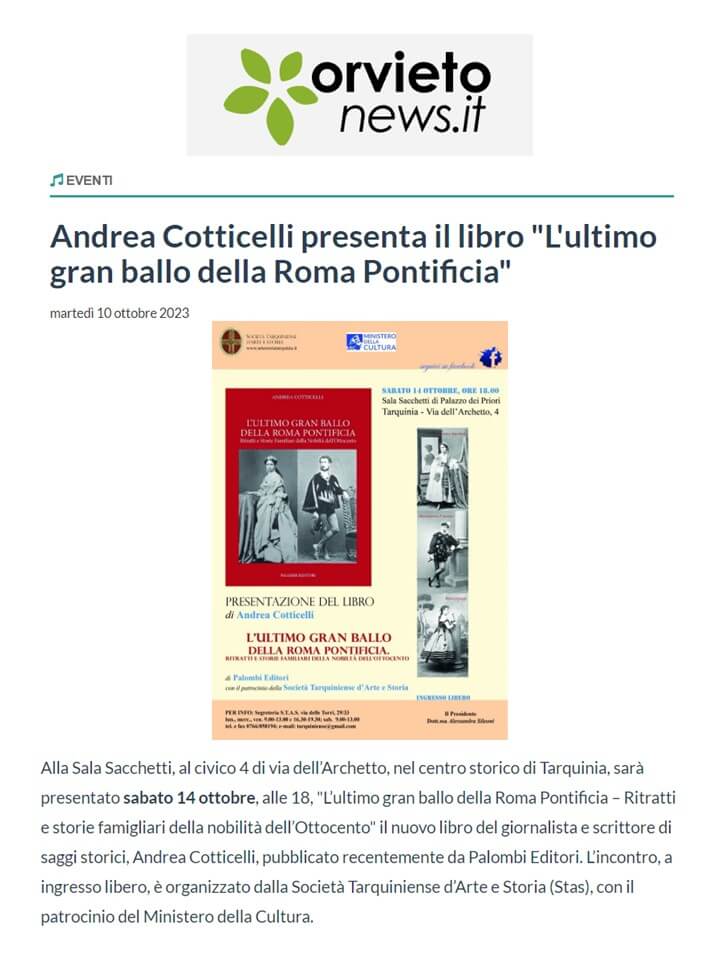 Orvieto News, 10 Ottobre 2023
