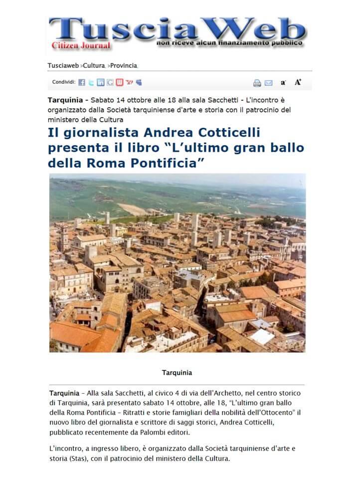 Tuscia Web, 10 Ottobre 2023