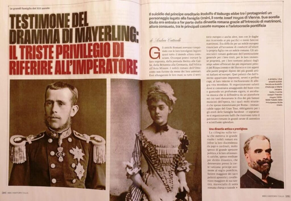 BBC History Italia, 15 Dicembre 2023: Testimone del dramma di Mayerling: il triste privilegio di riferire all’Imperatore