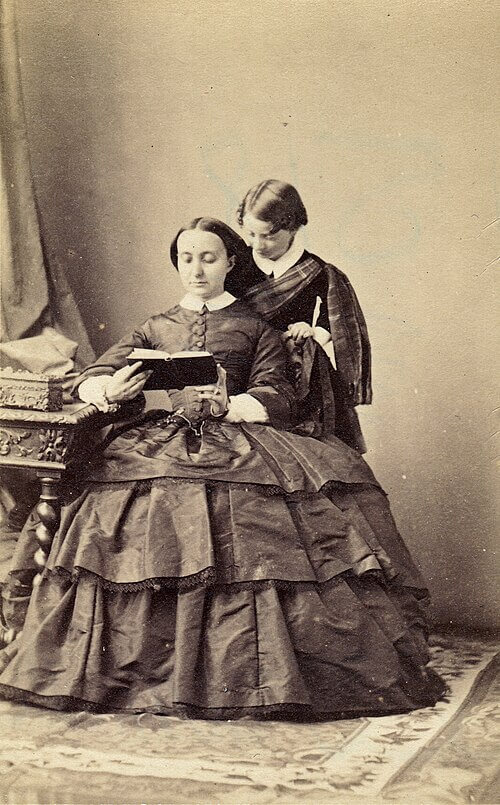 La Contessa Carlotta Primoli nata Principessa Bonaparte (1832-1901) con suo figlio il Conte Giuseppe Primoli (1851-1927